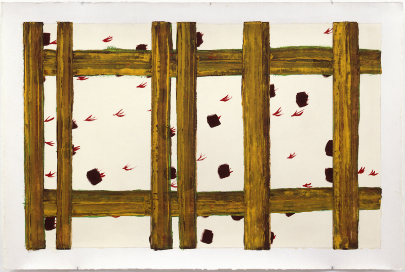 Untitled, 2006/07, Oil on paper, 84 x 125 cm, Photo: Achim Kukulies